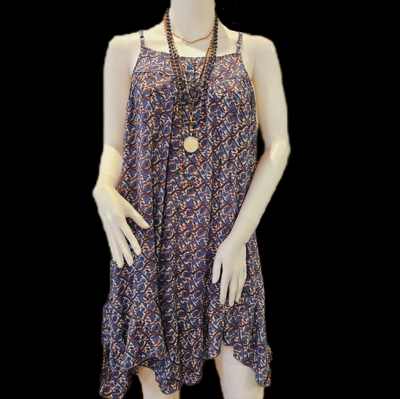 Karma Highway*3 Prints Avail* Blue Babydoll  Fluffer Mini Dress OS - Picture 5 of 8
